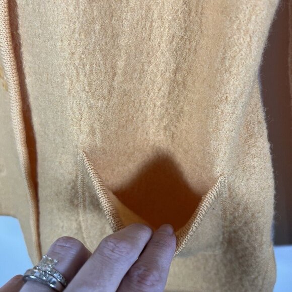 Appleseed's Womens Boiled 100% Wool Jacket Women’ Size Small Orange Classic - Picture 6 of 10